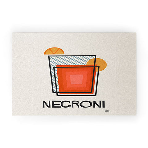 Cocoon Design Negroni Minimalist Mid Century Welcome Mat