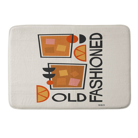Cocoon Design Old Fashioned Cocktail Minimal Memory Foam Bath Mat