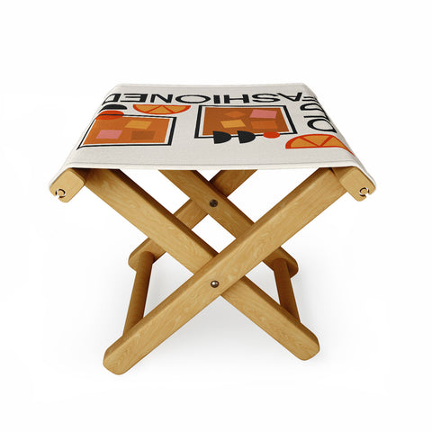 Cocoon Design Old Fashioned Cocktail Minimal Folding Stool