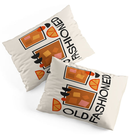 Cocoon Design Old Fashioned Cocktail Minimal Pillow Shams