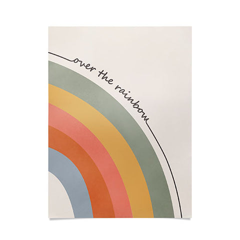 Cocoon Design Retro Boho Rainbow with Quote Poster