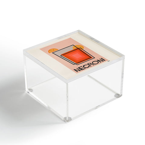 Cocoon Design Retro Cocktail Print Negroni Acrylic Box