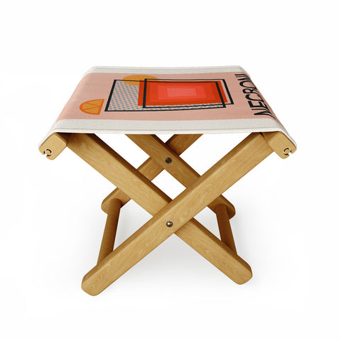 Cocoon Design Retro Cocktail Print Negroni Folding Stool