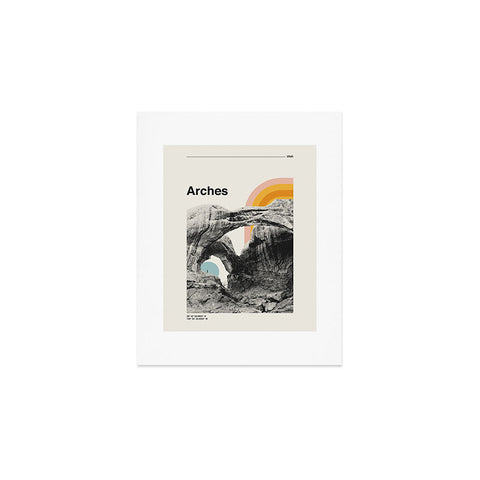 Cocoon Design Retro Travel Poster Zion Art Print