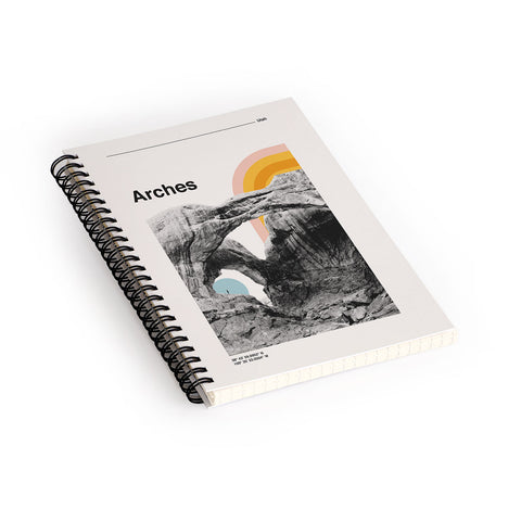 Cocoon Design Retro Travel Poster Zion Spiral Notebook