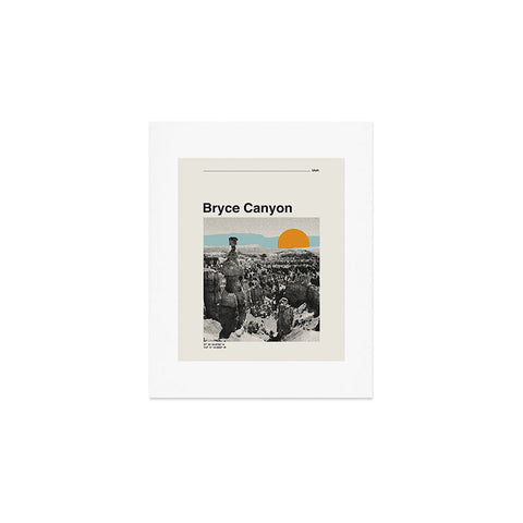 Cocoon Design Retro Traveler Poster Bryce Canyon Art Print