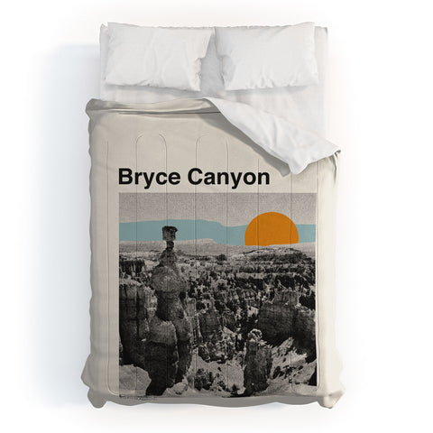 Cocoon Design Retro Traveler Poster Bryce Canyon Comforter