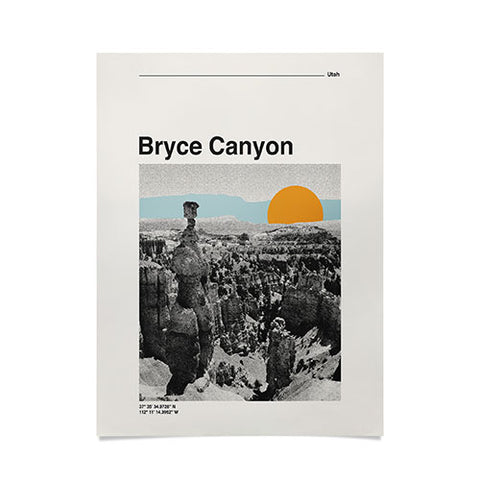 Cocoon Design Retro Traveler Poster Bryce Canyon Poster