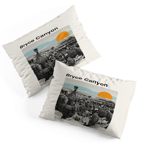 Cocoon Design Retro Traveler Poster Bryce Canyon Pillow Shams