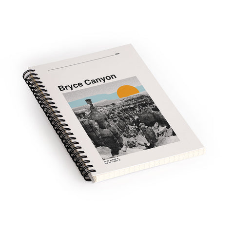 Cocoon Design Retro Traveler Poster Bryce Canyon Spiral Notebook