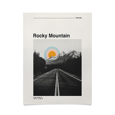 Cocoon Design Rocky Mountain Travel Poster Poster