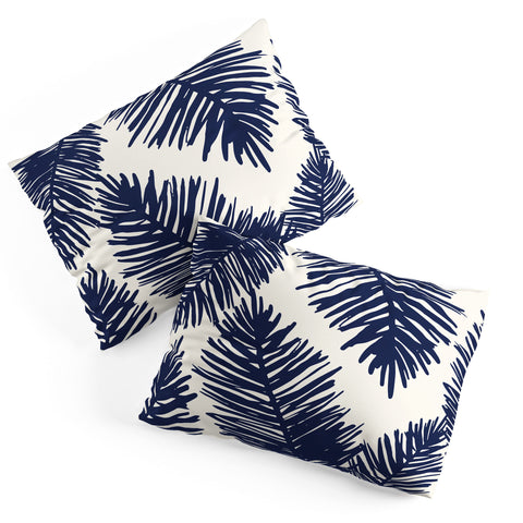 Cocoon Design Tropical blue palms Pillow Shams