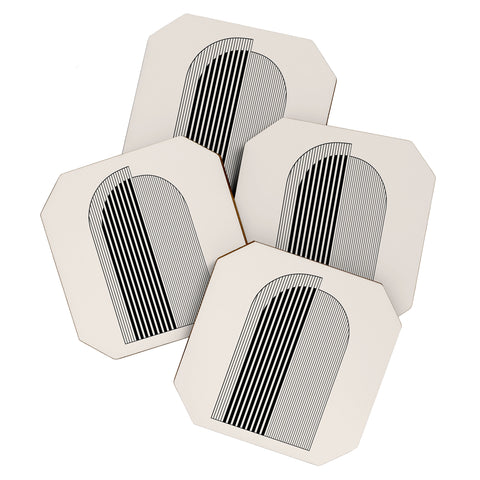 Colour Poems Abstract Arch Coaster Set