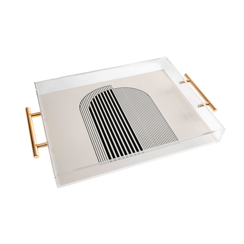 Colour Poems Abstract Arch Acrylic Tray