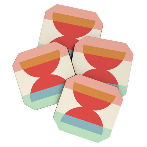 Colour Poems Abstract Minimalism IV Coaster Set