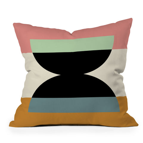 Colour Poems Abstract Minimalism V Outdoor Throw Pillow
