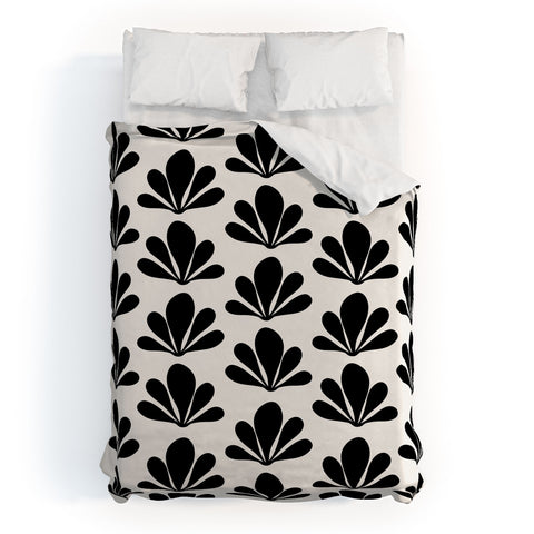 Colour Poems Abstract Plant Pattern XIV Duvet Cover