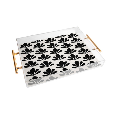 Colour Poems Abstract Plant Pattern XIV Acrylic Tray