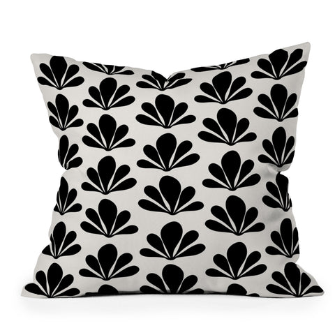 Colour Poems Abstract Plant Pattern XIV Outdoor Throw Pillow
