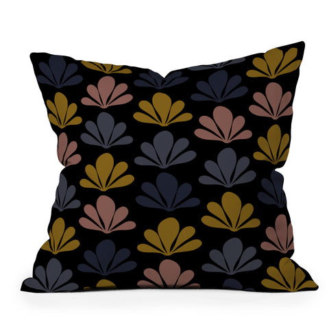 Colour Poems Abstract Plant Pattern XX Outdoor Throw Pillow