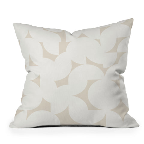 Colour Poems Abstract Shapes Neutral White Throw Pillow Havenly