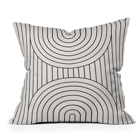 Colour Poems Arch Symmetry VI Outdoor Throw Pillow