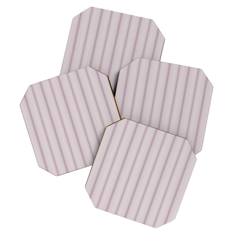 Colour Poems Ardith Pattern XXI Lilac Coaster Set