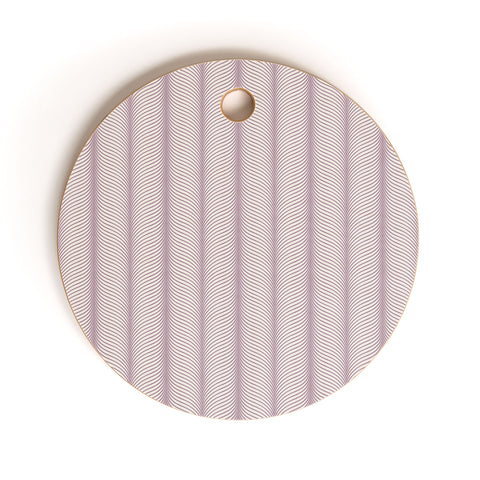 Colour Poems Ardith Pattern XXI Lilac Cutting Board Round
