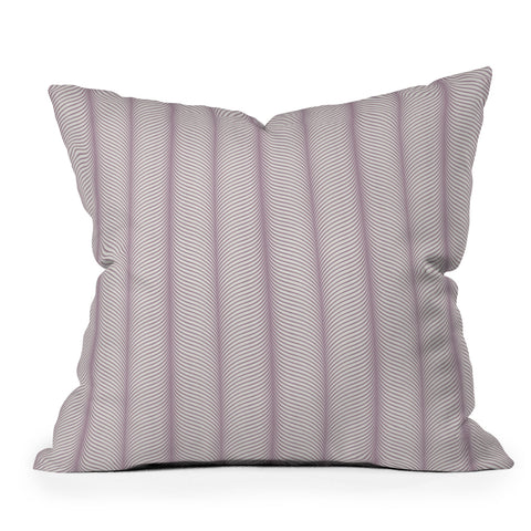 Colour Poems Ardith Pattern XXI Lilac Throw Pillow