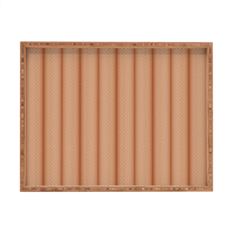Colour Poems Ardith XXV Orange Rectangular Tray
