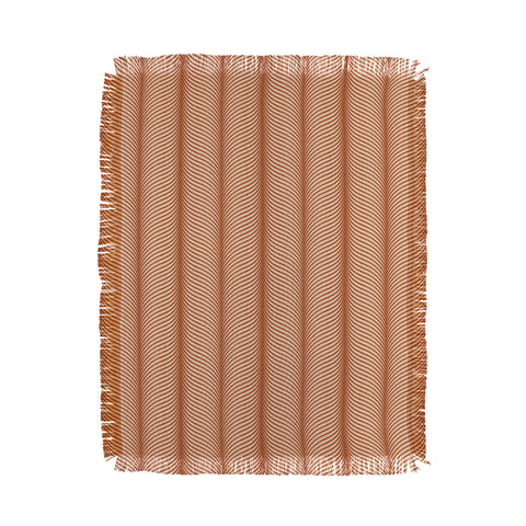 Colour Poems Ardith XXV Orange Throw Blanket