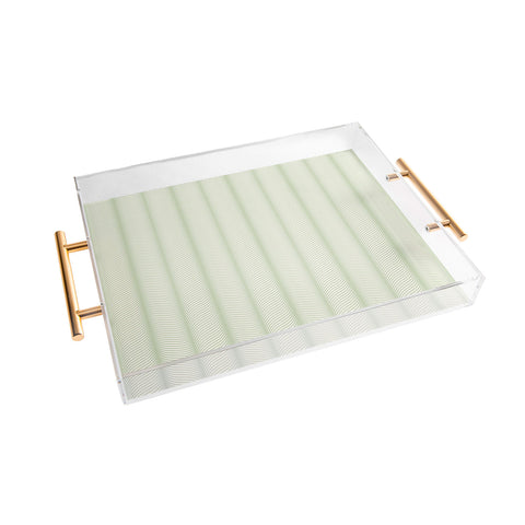 Colour Poems Ardith XXXIII Green Acrylic Tray