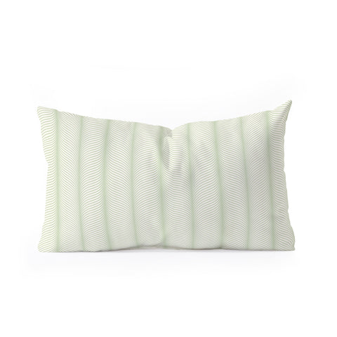 Colour Poems Ardith XXXIII Green Oblong Throw Pillow