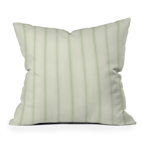 Colour Poems Ardith XXXIII Green Throw Pillow