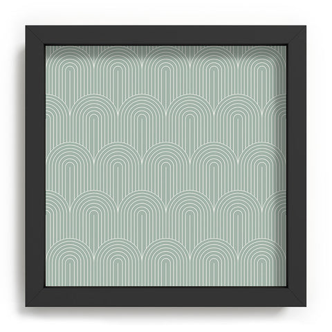 Colour Poems Art Deco Arch Pattern Green Recessed Framing Square