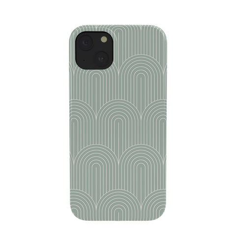 Colour Poems Art Deco Arch Pattern Green Phone Case