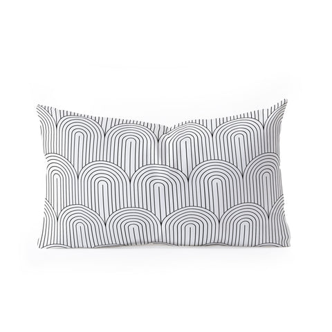 Colour Poems Art Deco Arch Pattern IX Oblong Throw Pillow Havenly