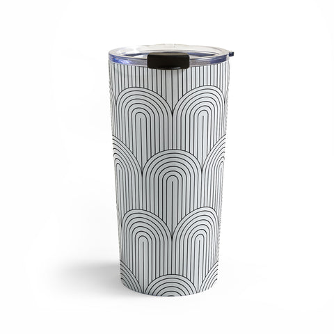 Colour Poems Art Deco Arch Pattern IX Travel Mug