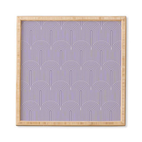 Colour Poems Art Deco Arch Pattern Lilac Framed Wall Art Havenly