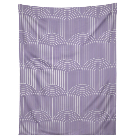 Colour Poems Art Deco Arch Pattern Lilac Tapestry
