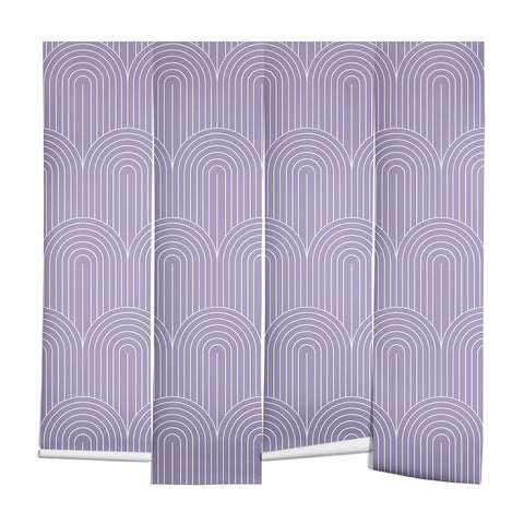 Colour Poems Art Deco Arch Pattern Lilac Wall Mural