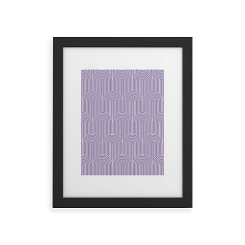 Colour Poems Art Deco Arch Pattern Lilac Framed Art Print Havenly