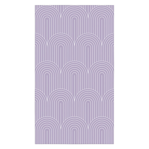 Colour Poems Art Deco Arch Pattern Lilac Tablecloth