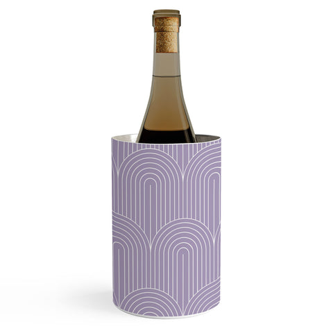 Colour Poems Art Deco Arch Pattern Lilac Wine Chiller