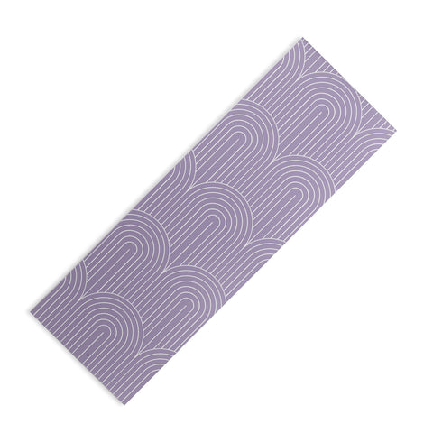 Colour Poems Art Deco Arch Pattern Lilac Yoga Mat