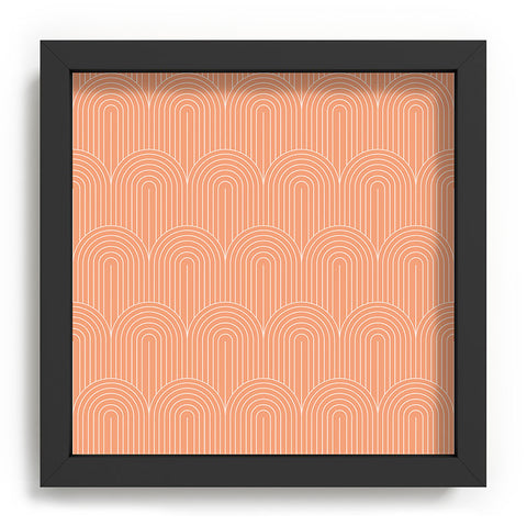 Colour Poems Art Deco Arch Pattern Peach Recessed Framing Square