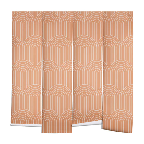 Colour Poems Art Deco Arch Pattern Peach Wall Mural