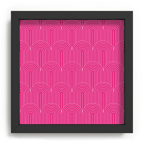 Colour Poems Art Deco Arch Pattern Pink Recessed Framing Square