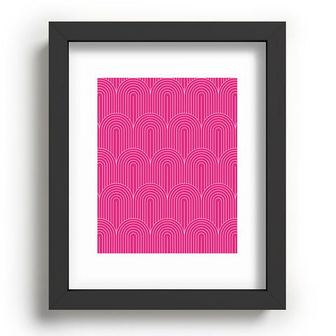 Colour Poems Art Deco Arch Pattern Pink Recessed Framing Rectangle