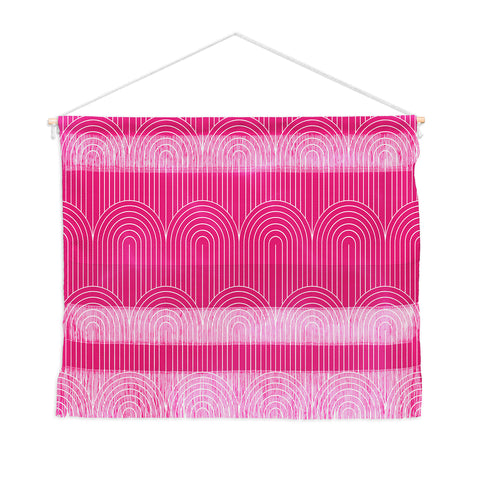 Colour Poems Art Deco Arch Pattern Pink Wall Hanging Landscape